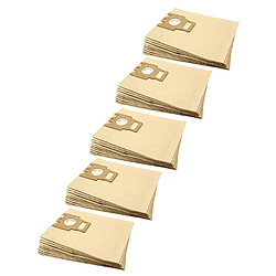 vhbw 50x Sacs Miele Revolution Sacs en papier - 28,5 x 22 cm - Couleur sable - Pour Miele Revolution Serie