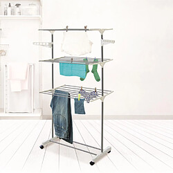 Je Cherche Une Idee JCUI Étendoir à linge vertical 3 niveaux pas cher