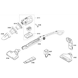 Bosch Partie centrale aspirateur balai