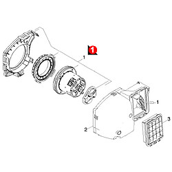 Karcher Moteur pour aspirateur traineau Moteur d’aspirateur traineau - Pièce détachée compatible VC6100/VC6200 - Réf. KA4.195-017.0