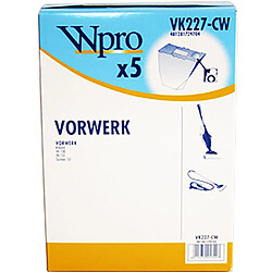 Vorwerk sacs aspirateur microfibre VK130/131 - Lot de 6