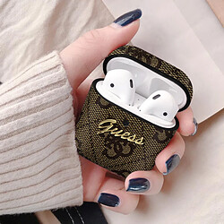 Guess maroquinerie coque AirPods - marron pas cher