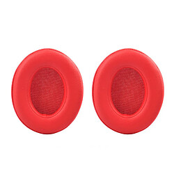 Coussinets de casque Beats Studio - Rouge Coussinets pour casque audio - pour Beats Studio 2 et 3 - en cuir PU