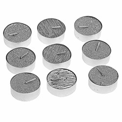 Lot de 9 Bougies Paillettes Colorama 12g - Argent
