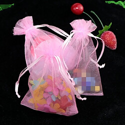 Wewoo 100 Organza Gift Bags Bijoux - D9 Rose