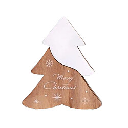 Heart Of The Home Décoration de Noël Tree Wooden Natural - Blanc