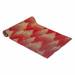 Chemin de table Sapin - Rouge et Or