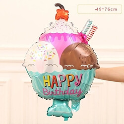 Wewoo 4 PCS Ballons Bonbons Crème Glacée - Aluminium