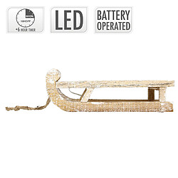 ECD Germany Traîneau décoratif LED