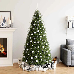 VidaXL Boules de Noël 111 pcs - Blanc et Gris