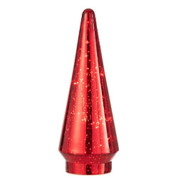 Paris Prix Sapin Noël Verre LED Rouge 34cm