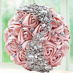 Wewoo Bouquet Mariée Strass - Doré