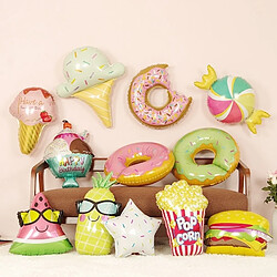 4 PCS Ballons Donut - aluminium - Wewoo