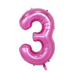Wewoo Ballons Nombre Rose Rouge