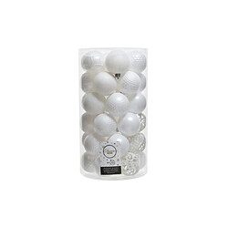 EDM Boules de Noël 37 pcs - Blanc
