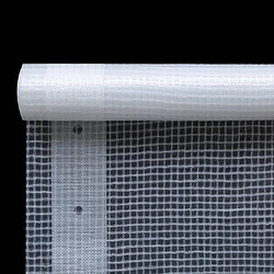Bâche 260 g/m² Helloshop26 2x10 m - Blanc