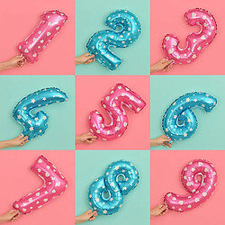 Wewoo 5 PCS Nombre Ballons Aluminium