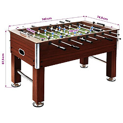 vidaXL Table de Football Marron pas cher