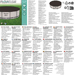 Acheter Bestway Couverture piscine Flowclear 366 cm - Anthracite