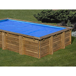 GRE Bâche à bulles piscine bois Lemon