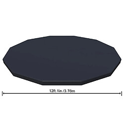 Bestway Couverture piscine Flowclear 366 cm - Anthracite pas cher