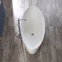 Avis Kiamami valentina Baignoire îlot Veronica - 158 x 71,8 cm - Ovale - Blanc