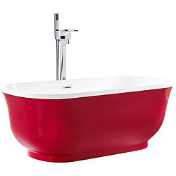 Acheter BELIANI Baignoire TESORO 170 cm Rouge