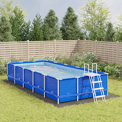 vidaXL Bâche piscine 820x420 cm - Gris clair