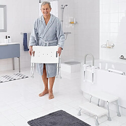 RIDDER Tabouret pliable de salle de bain - Blanc