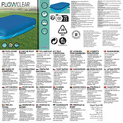 Acheter Bestway Couverture piscine Flowclear 305x183x56 cm - Bleu