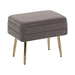 Beliani Odessa Banc Gris Velours