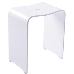 RIDDER Tabouret de salle de bain Trendy Blanc