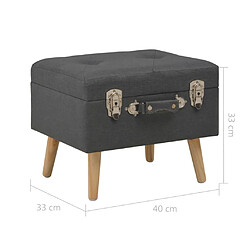 vidaXL Tabourets de rangement, lot de 3 pas cher