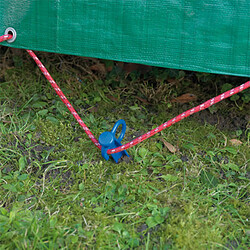 Ribiland Piquet avec crochets pour bâche - 25 cm, 4 pcs