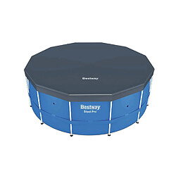 BESTWAY Bâche Hivernage Ø 360 cm Bâche hiver pour piscine Bestway - Protection saleté - Fixation par corde - Ø360 cm