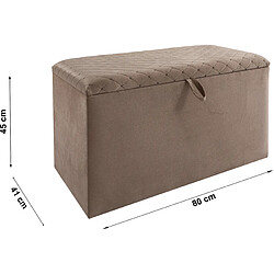 Vivenla Banc bout de lit Paris - Beige pas cher