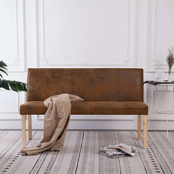 vidaXL Banc 110 cm - Marron et naturel