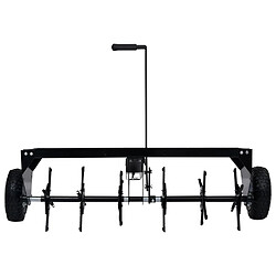 Avis vidaXL Aérateur de pelouse pour tondeuse 102 cm