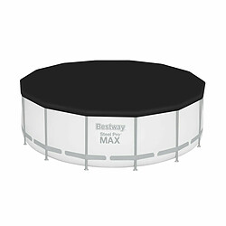 Bestway Bâche piscine Ø427 cm - Noir pas cher