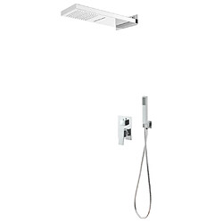 vidaXL Système de douche inox