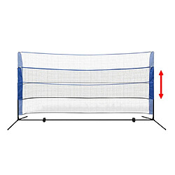 Avis vidaXL Filet de Badminton avec Volants 300x155 cm