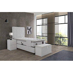 Vivenla Banc Bout de Lit LONDON Blanc pas cher