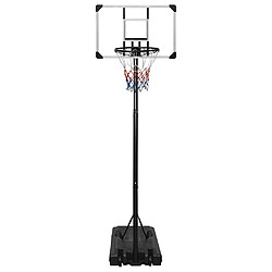 Avis vidaXL Support de basket-ball 235-305 cm Transparent