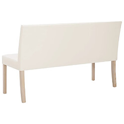 Acheter vidaXL Banc Crème Similicuir