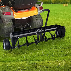 vidaXL Aérateur de pelouse pour tondeuse 102 cm
