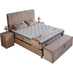 Vivenla Banc bout de lit Cairo - Beige pas cher