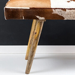 Avis Mes Banc en cuir de chèvre - Marron