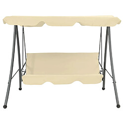 vidaXL Balancelle Extérieur - Blanc Sable