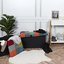 The Home Deco Factory Coffre de rangement Patchwork