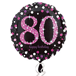 Chandos Ballon anniversaire 80 ans - Rose